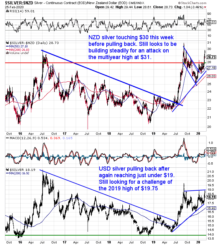 NZ Dollar Silver Chart